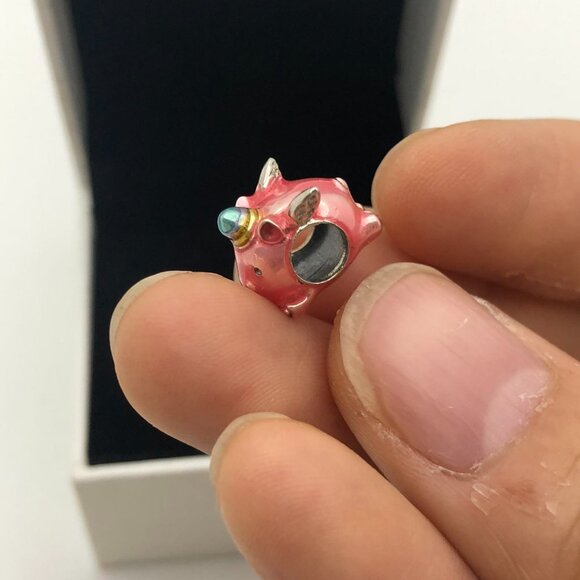 ✨🔥Pandora Flying Unicorn Pig Charm - Picture 6 of 10
